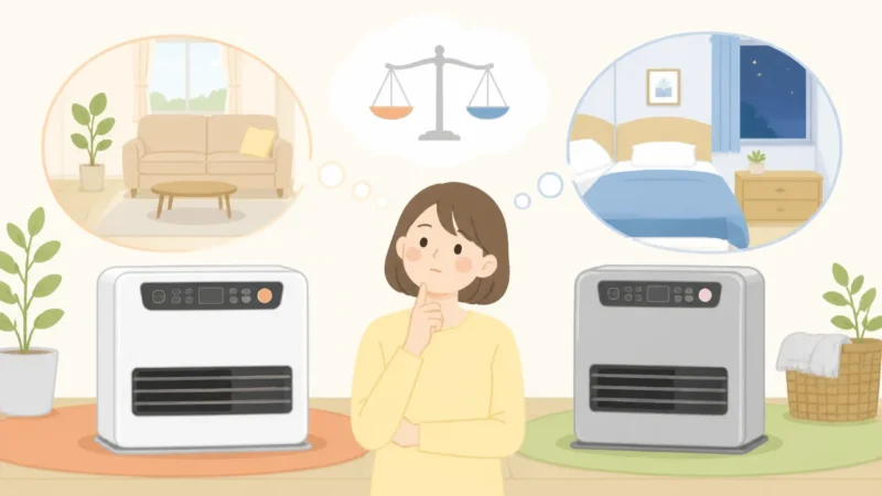 石油ファンヒーターはコロナとダイニチどっち?違いと選び方を比較