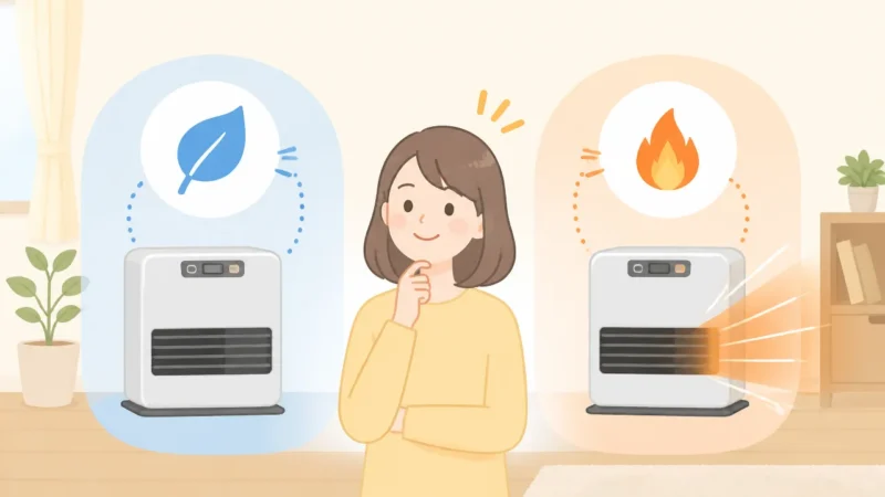 石油ファンヒーターはコロナとダイニチどっち？違いと選び方を比較