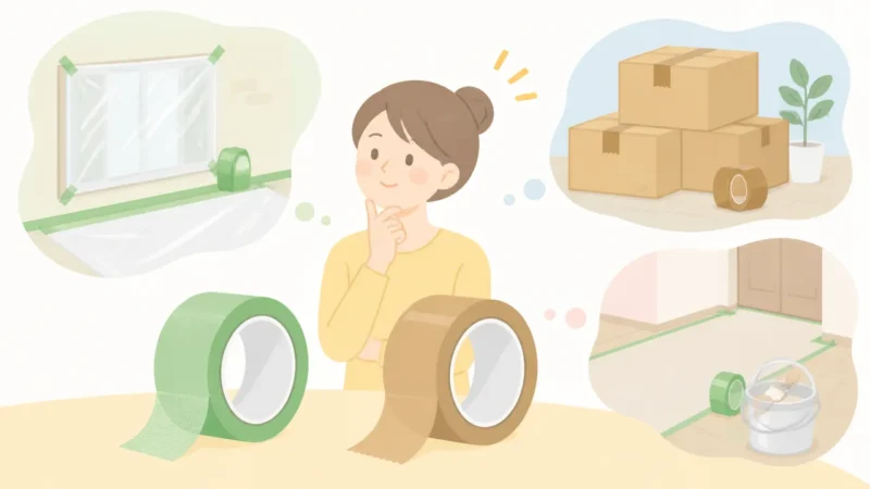 養生テープとガムテープの違いは?用途別の選び方と使い分けを解説